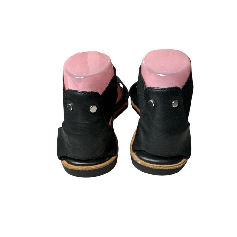 Sorel Black Leather Women's Sandals - Picture 3 of 6